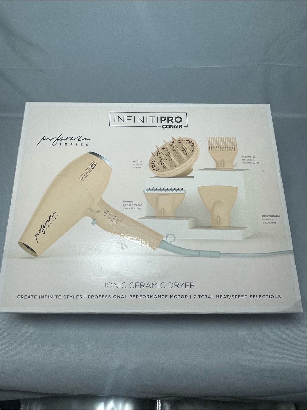 InfinitiPRO by Conair Performa Series Ionic Ceramic Hair Dryer Model 888 set